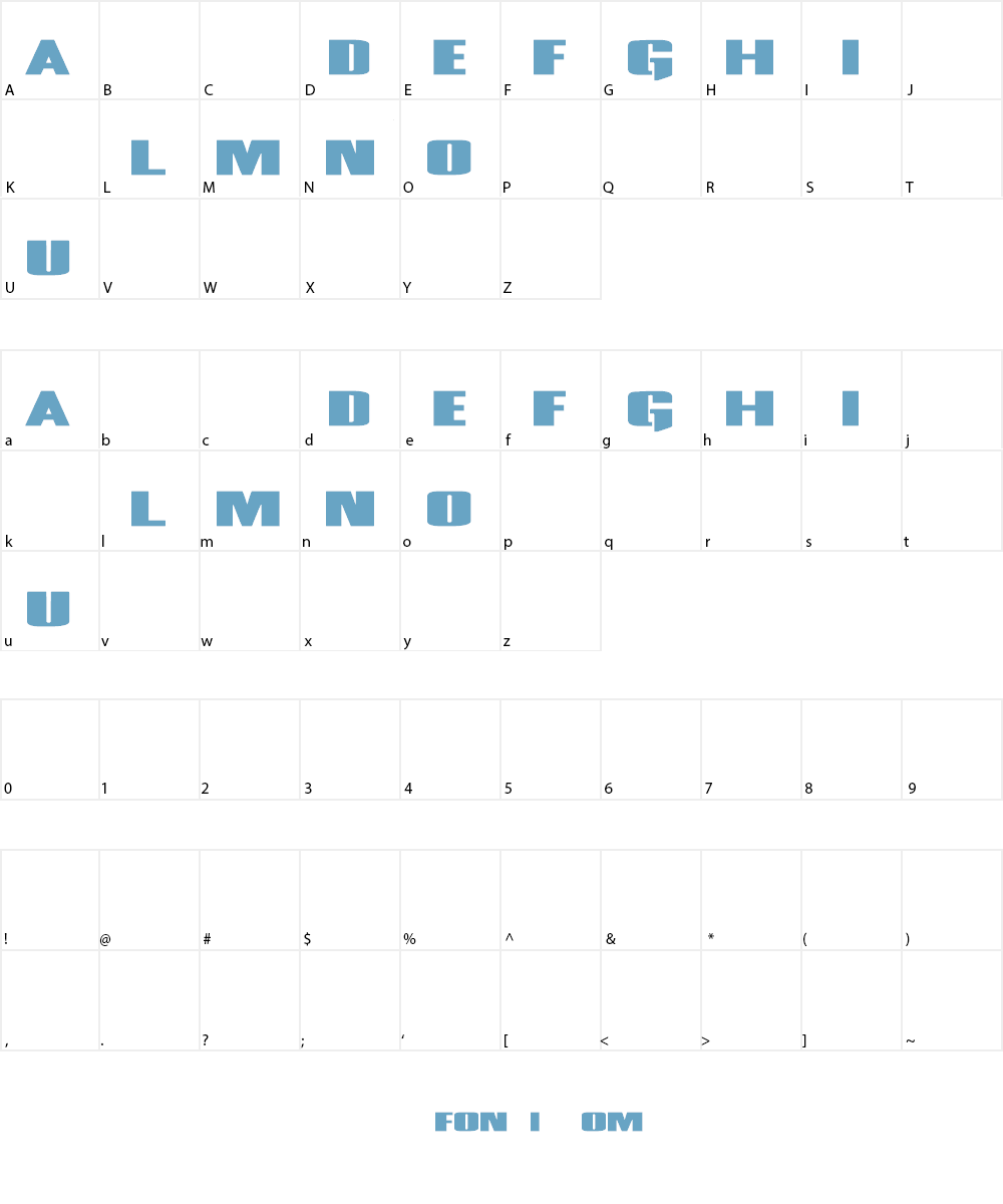 The Meg Font Character